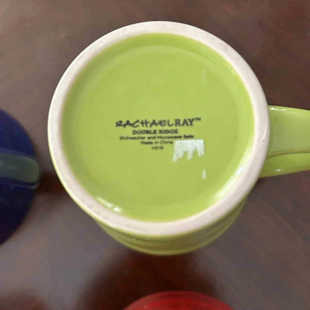 A set of 4 Rachael Ray double ridge Java cups - Picture 4 of 5